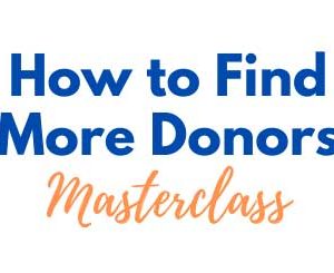 How To Find More Donors White